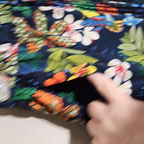 Loft Skirt Womens Size XXS Petite birds flowers Floral - Picture 7 of 11